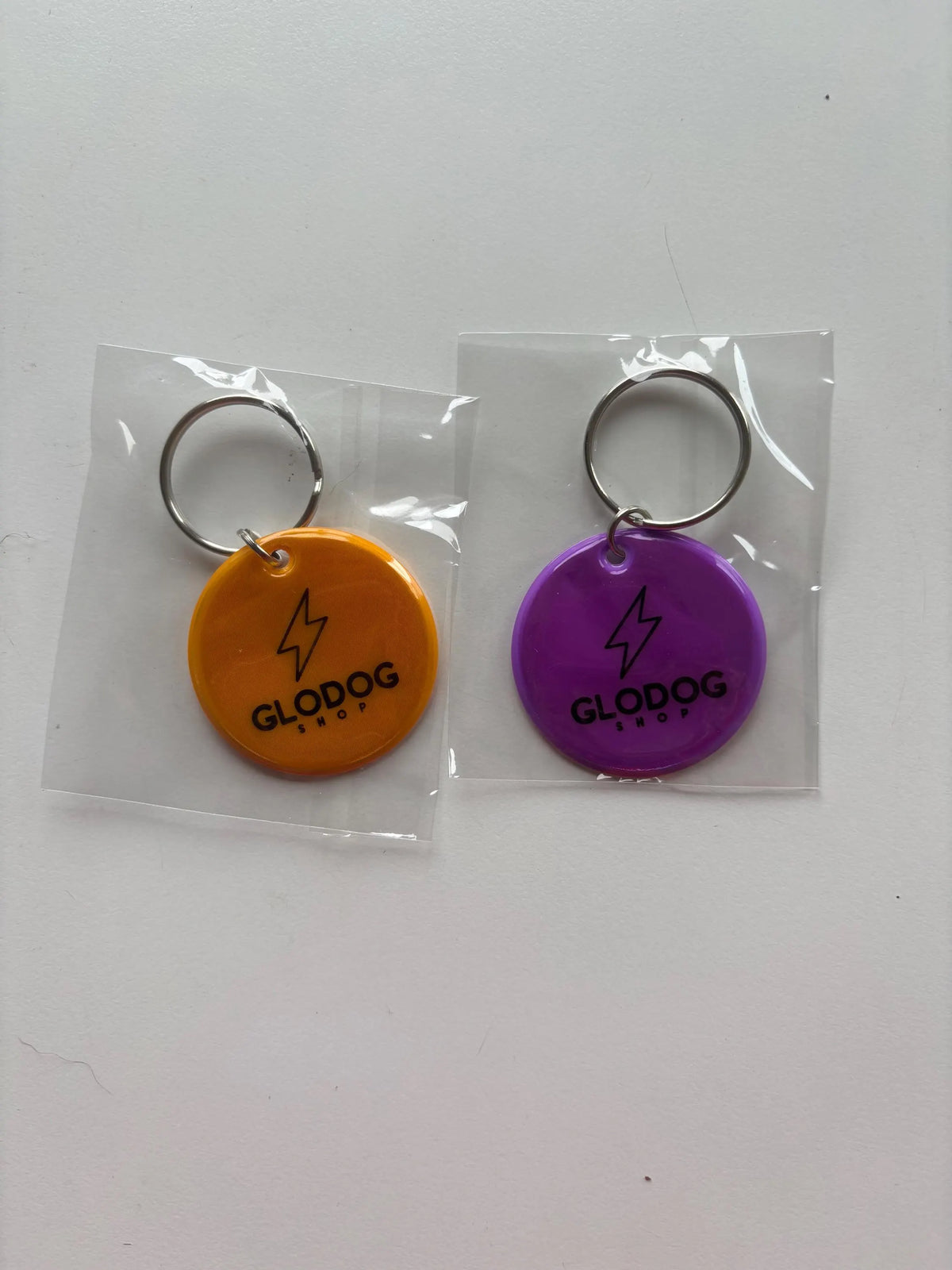 Pack of 2 Reflective Dog Tag - Ring