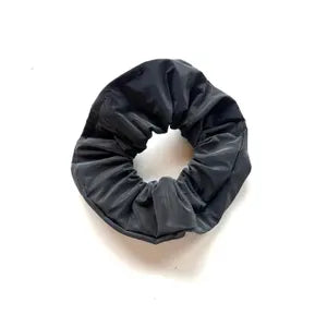 Black Reflective Hair Band / Scrunchie - Glow-in-Dark Safety Hair Accessory, High Visibility Headband

