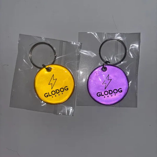 Pack of 2 Reflective Dog Tag - Ring