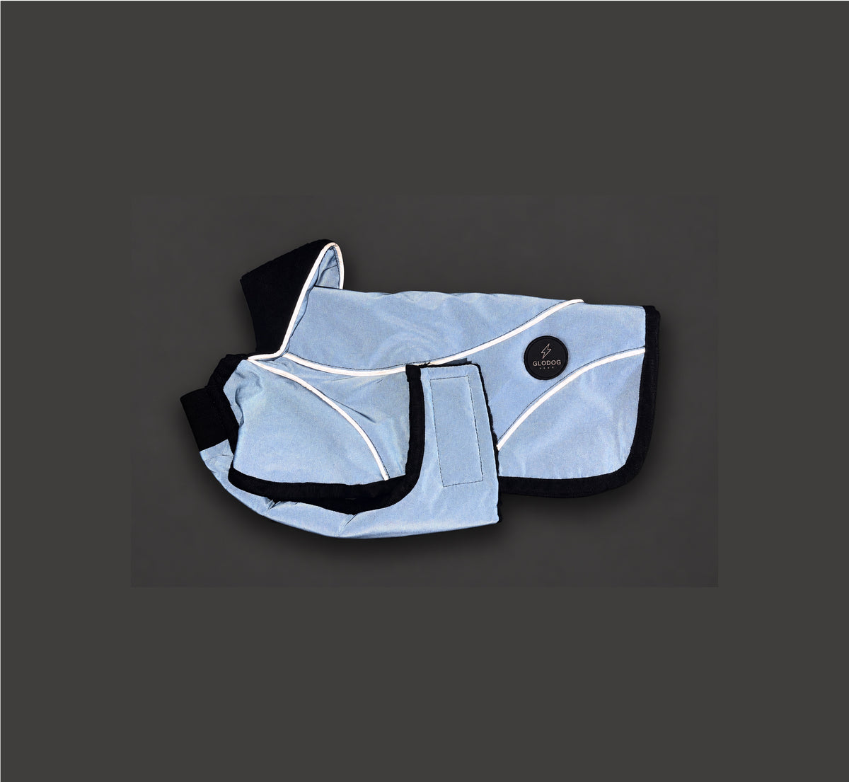 Blue Reflective Fleece Lined Waterproof Dog Coat