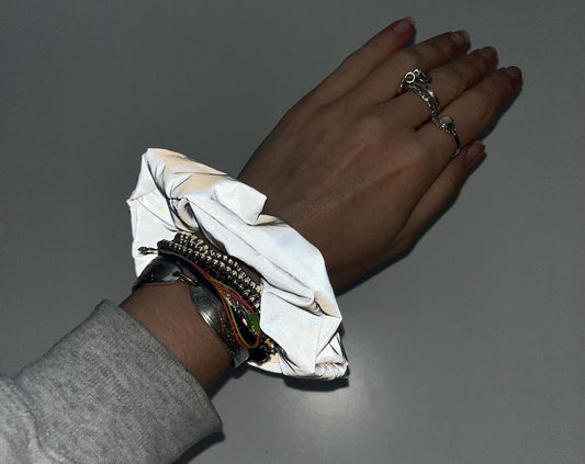 Reflective Hair Band / Scrunchie - Glow-in-Dark Safety Hair Accessory