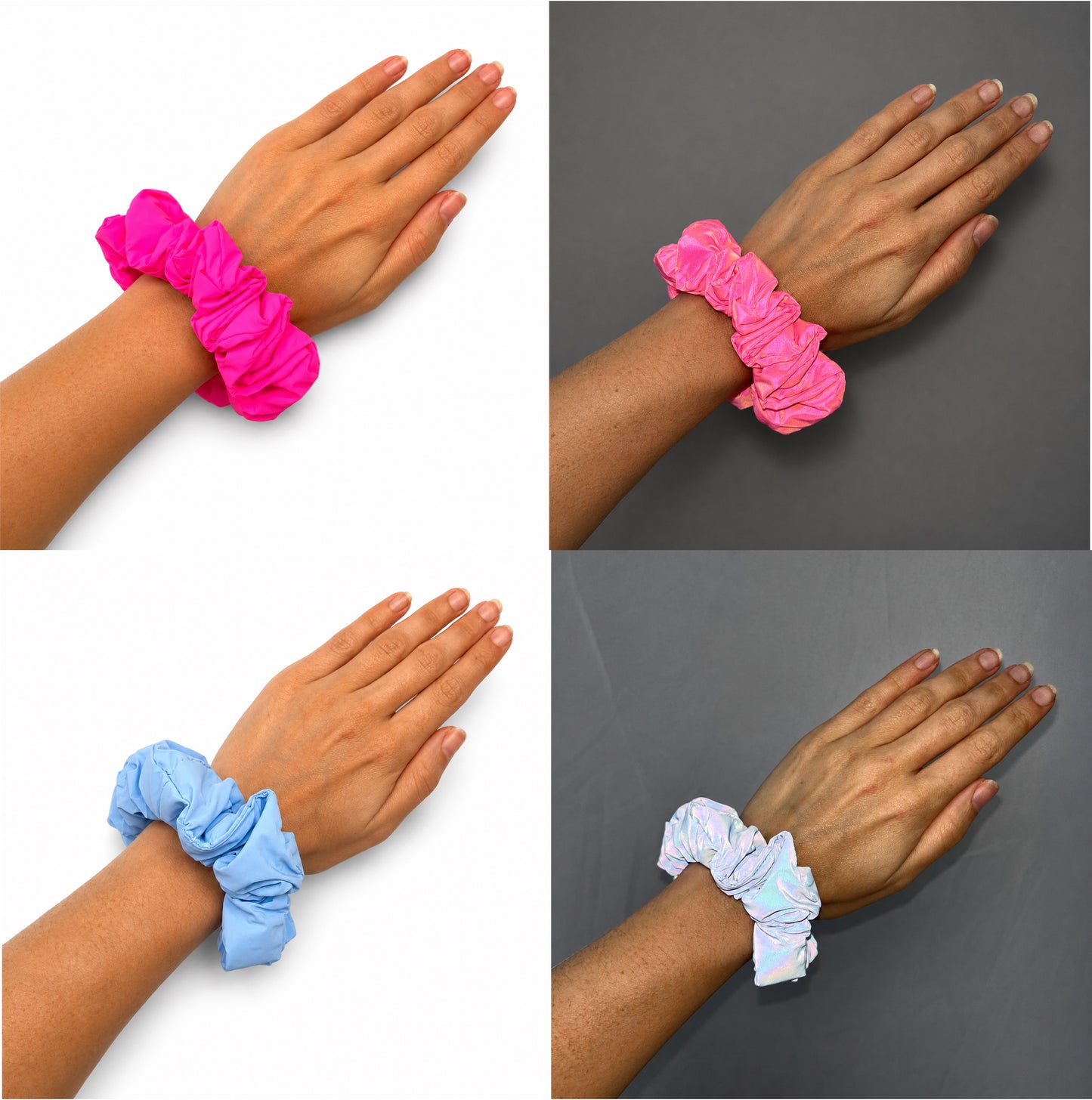 Reflective Hair Band / Scrunchie - Glow-in-Dark Safety Hair Accessory, High Visibility Headband