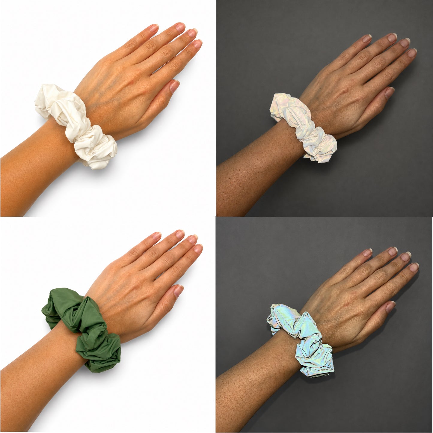 Reflective Hair Band / Scrunchie - Glow-in-Dark Safety Hair Accessory, High Visibility Headband