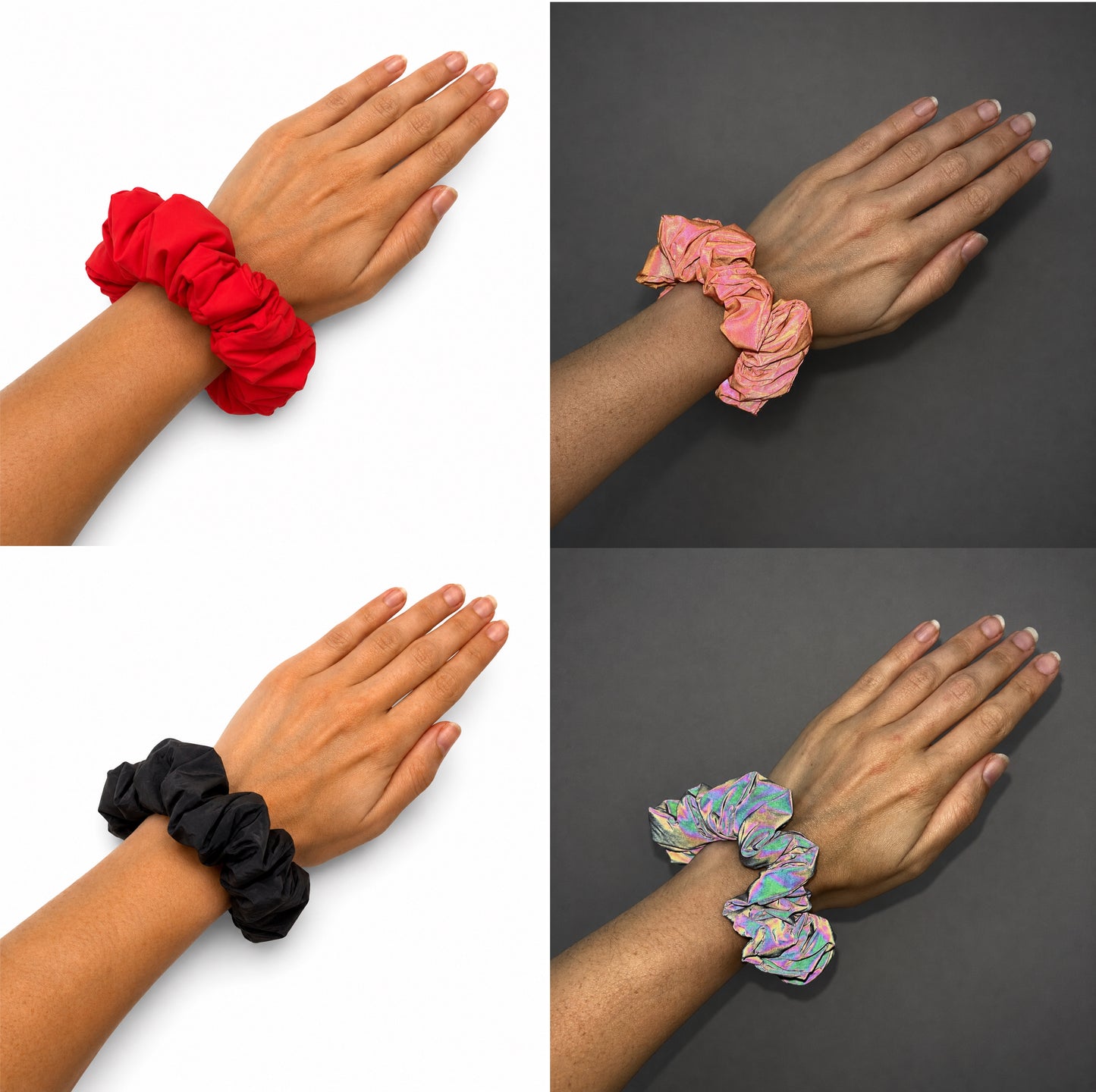 Reflective Hair Band / Scrunchie - Glow-in-Dark Safety Hair Accessory, High Visibility Headband